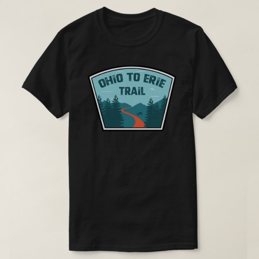 Ohio To Erie Trail Sticker.png Tシャツ (デザイン正面)