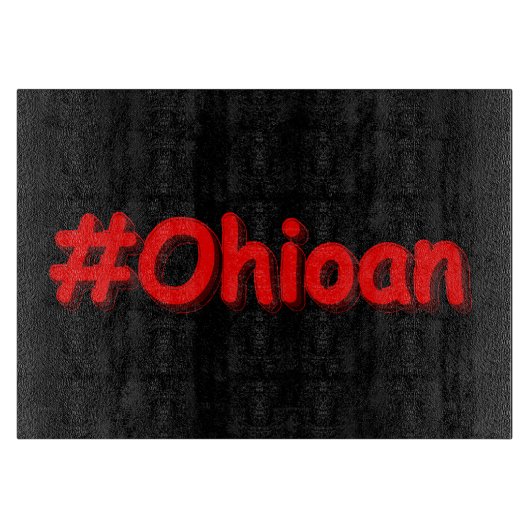 「#Ohioan」かわいいデザイン。買今 カッティングボード (正面)