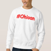 「#Ohioan」かわいいデザイン。買今 スウェットシャツ (正面)