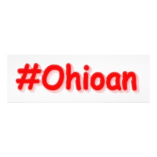 「#Ohioan」かわいいデザイン。Canvas買 Print フォトプリント