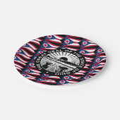 Ohioan Flag & Seal, Ohio ペーパープレート (アングル)