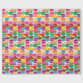 Ohlalalaのフランスのなマカロンのデザート ラッピングペーパー (フラット)