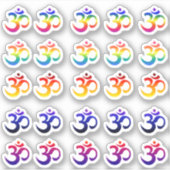 Ohmグラデーションカラーステッカーパック シール (正面)