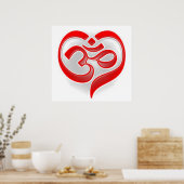 Ohm -ハートポスター ポスター (キッチン)