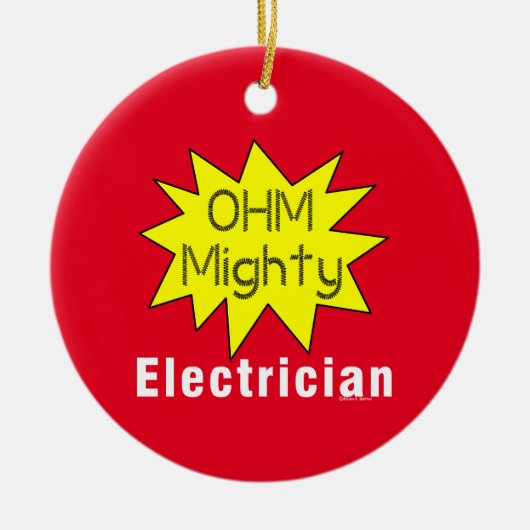 Ohm Mighty電気技師 セラミックオーナメント (正面)