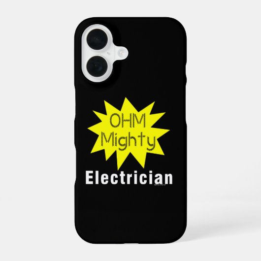 Ohm Mighty電気技師 iPhone 16ケース (裏面)