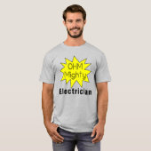 Ohm Mighty電気技師 Tシャツ (正面フル)