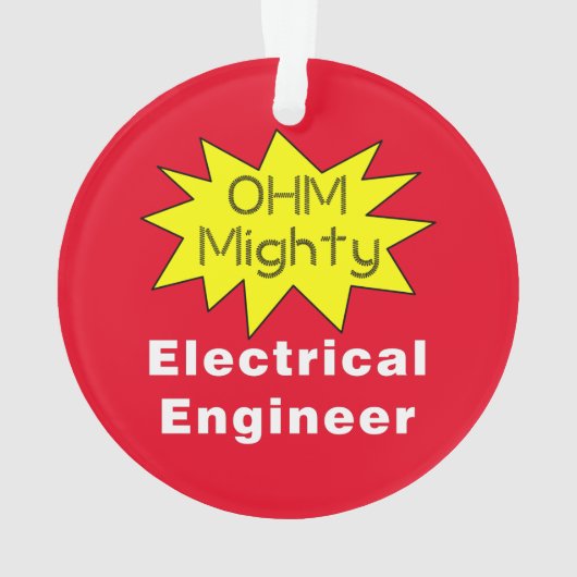 Ohm Mighty Electrical Engineer オーナメント (裏面)