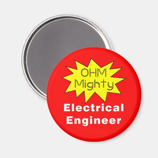 Ohm Mighty Electrical Engineer マグネット (正面/裏面)