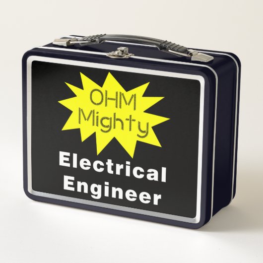 Ohm Mighty Electrical Engineer メタルランチボックス (正面)
