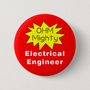 Ohm Mighty Electrical Engineer 缶バッジ