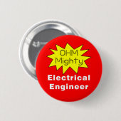 Ohm Mighty Electrical Engineer 缶バッジ (正面&裏面)