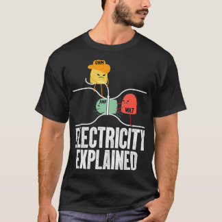 Ohm Volt Amp Electriciの説明おもしろい済み Tシャツ
