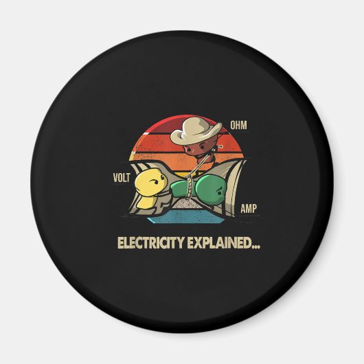 Ohm Volt Amp Electrician説明 マグネット (正面)