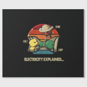 Ohm Volt Amp Electrician説明 ラッピングペーパー (フラット)
