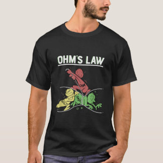 Ohms Law Funny Shirt.Electrical Electronics Engine Tシャツ