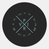 Ohms Law Power Wheel - Electrical Electronics Engi ラウンドシール (正面)