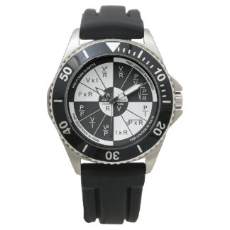 Ohm's Law Watch – 白黒 腕時計