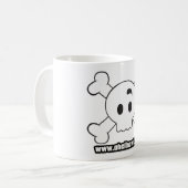 OHNのスカルのマグ コーヒーマグカップ (正面左)
