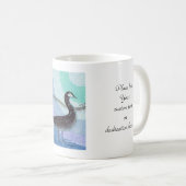 Ohnishi Yasukoの冬の日のukiyo-eの鳥の芸術 コーヒーマグカップ (正面右)