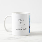 Ohnishi Yasukoの冬の日のukiyo-eの鳥の芸術 コーヒーマグカップ (左)