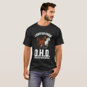 OHOに苦しむ 馬 ファーム アニマル 面白い Tシャツ (正面フル)