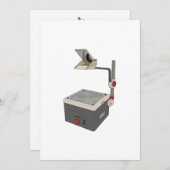 OHP 80s 90sオーバーヘッドプロジェクタ 招待状 (正面/裏面)