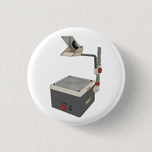 OHP 80s 90sオーバーヘッドプロジェクタ 缶バッジ (正面)