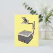 OHP 80s 90s Overhead Projector ポストカード (スタンド正面)