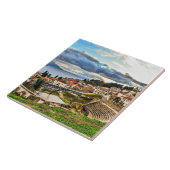 Ohrid, Macedonia panoramic view タイル (側面)