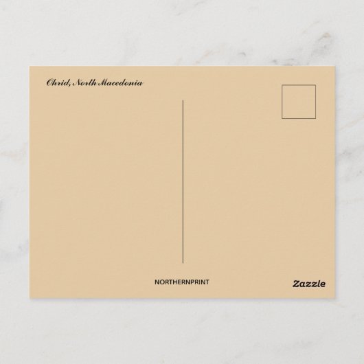  Ohrid North Macedonia ポストカード (裏面)