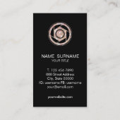 OhSnapのグリッターのカメラマンの縦の名刺 名刺 (裏面)