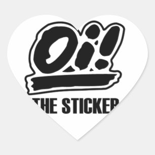 Oi! (ハートの)ステッカー ハートシール