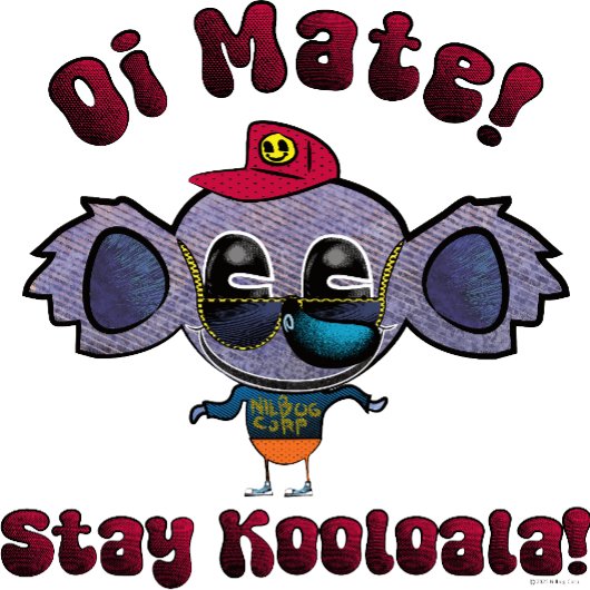 Oi Mate! Kooloolaでおこう! Tシャツ