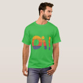 OI Roy が友達に HI と言っています Tシャツ (正面フル)