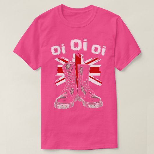 Oi Skinhead Hooligan Punk Music Oi Oi Punk Tシャツ (デザイン正面)