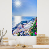 oia-417822 oia-417822オイラサントリーニ夏ギリシャ ポスター (キッチン)