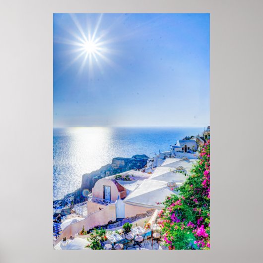 oia-417822 oia-417822オイラサントリーニ夏ギリシャ ポスター (正面)
