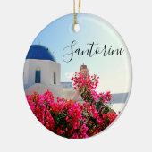 Oia Santorini、ギリシャ写真 セラミックオーナメント (左)