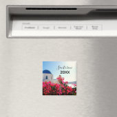 Oia Santorini、ギリシャ写真 マグネット (インサイチュ (食洗機))