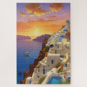 Oia, Santorini, Greece Art ジグソーパズル (縦)