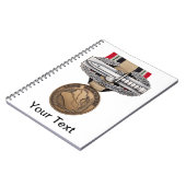 OIFの戦闘の行為のバッジ ノートブック (左側)