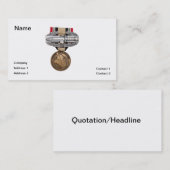 OIFの戦闘の行為のバッジ 名刺 (正面/裏面)