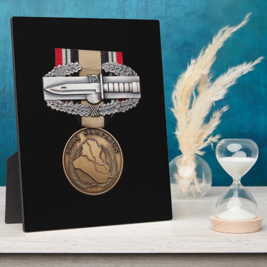 OIF戦闘行動バッジ フォトプラーク (側面)