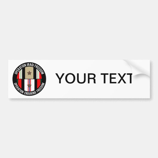 OIF -最低ランクのOEF バンパーステッカー (正面)