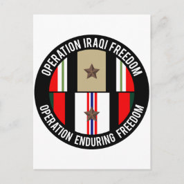 OIF - OEF 1つ星 ポストカード