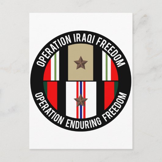 OIF - OEF 1つ星 ポストカード (正面)