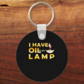 Oil In My Lamp Christian Theme Faith Motivational  キーホルダー (正面)
