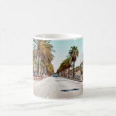 Oil paint. Imitation. Illustration. Broad street a コーヒーマグカップ (中央)