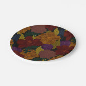 Oil Painted Flowers ペーパープレート (アングル)